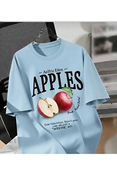 COHERENT تي شيرت قطني برقبة دائرية مطبوع عليه نقوش ملونة خاصة للجنسين من APPL...