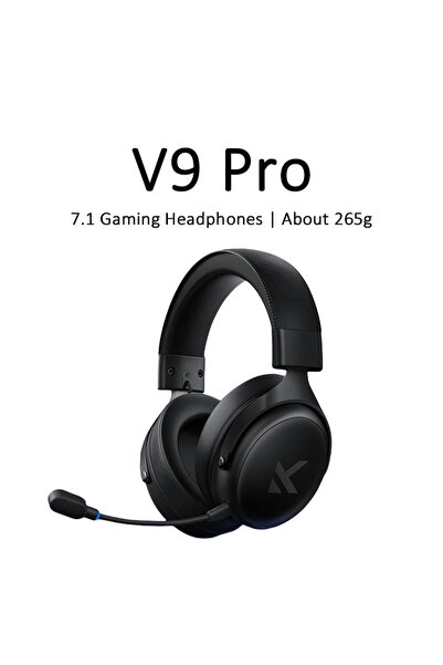 choice2 سماعات رأس MCHOSE V9 Pro 7.1 للألعاب الإلكترونية، سوداء اللون، تُثبّت...