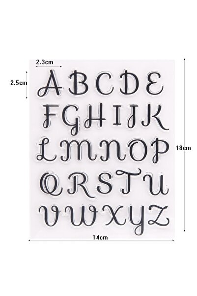 choice2 4 Transparent Alphabet Letters Clear Stamp Set for Scrapbooking Junk ...