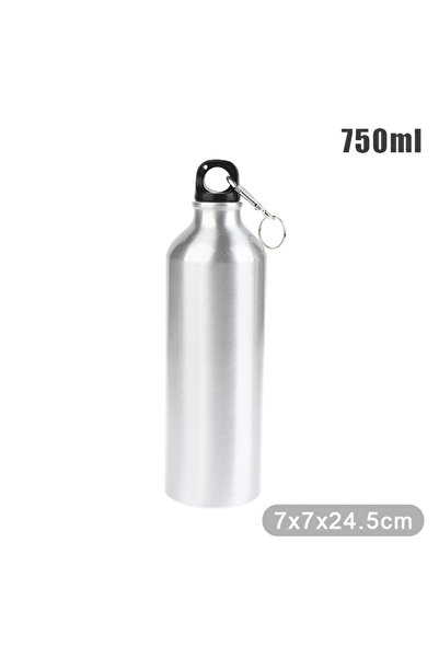 Choice4 زجاجة ماء فضية سعة 750 مل، قطعة واحدة، مثالية للسفر والجري والتخييم و...