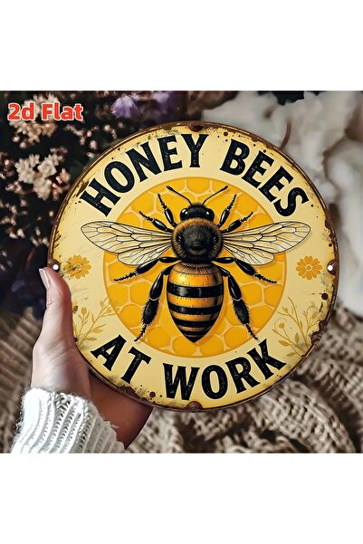 Choice لوحة جدارية دائرية مسطحة ثنائية الأبعاد صفراء اللون، مقاس 20 × 20 سم (...