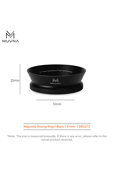 Choice4 قمع جرعات إسبريسو أسود من موفنا، مقاس 51 مم، من JFH، قمع فلتر قهوة بث...