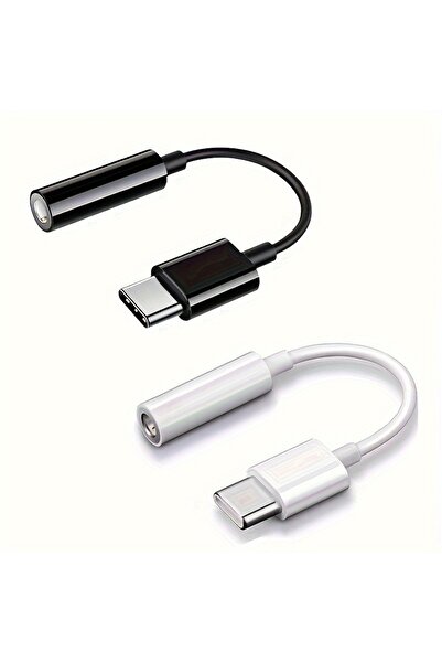 Choice قطعتان من كابل محول الصوت من النوع C إلى مقبس 3.5 ملم USB-C، محول سماع...