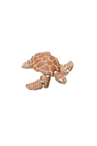 Choice1 1Pc Brown Turtle 1/2 Piece - 3D Printed Articulated Turtle Figurine, ...