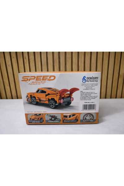 Generica Speed Building Block Pull-Back Araba – Çek Bırak Yarış Arabası Blok ...