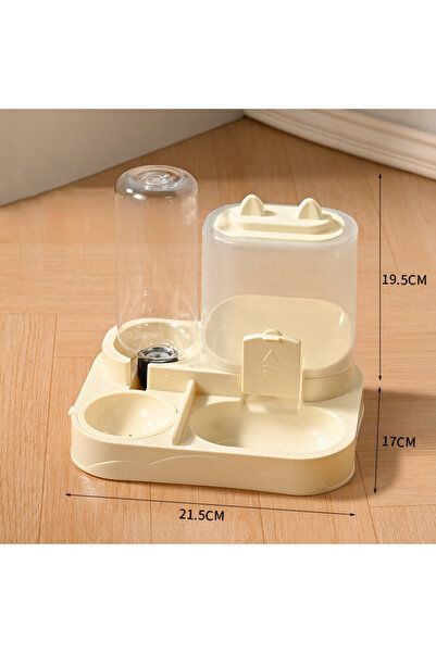 Choice وعاء طعام للكلاب والقطط كبير الحجم يعمل بالجاذبية مع موزع مياه، لتخزين...