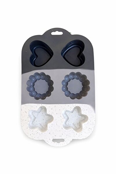 Funny Life Silikon 6 bölmeli Çikolata Kek Kalıbı