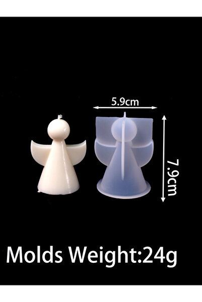 Choice small New 3D Simplicity Angel Silicone Candle Mold DIY Cute Angel Soap...
