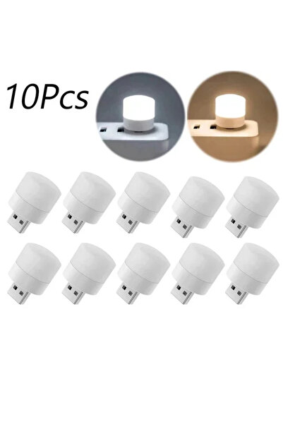 Choice1 10pcs Mixed 1-10Pcs Mini USB Night Light Warm White Eye Protection Bo...