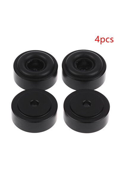 Choice3 KOQZM 4 قطع سوداء 1/4 قطع 20*8 مم قواعد مكبر صوت من سبائك الألومنيوم،...