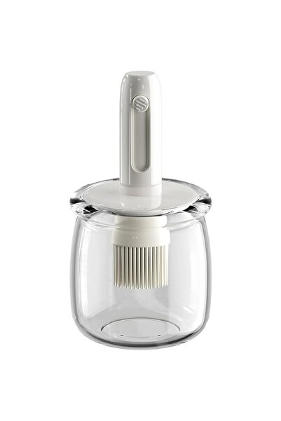 Choice1 WHITE Cooking Oil Dispenser， Lightweight Vinegar Bottle Detachable Br...