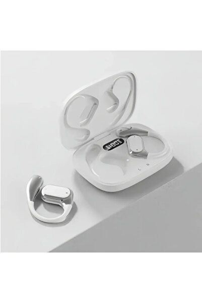 Choice3 سماعات أذن لاسلكية أصلية بيضاء اللون من السيليكون، مزودة بخطاف تعليق ...