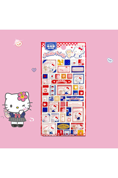 Choice1 Blue Kitty Love--B New Kawaii Hello Kitty 3D Crystal Stickers DIY Han...