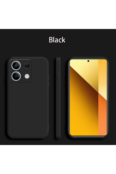 Choice1 Redmi Note 14 5G Black Square Matte Silicone Case for Redmi 14C Redmi...