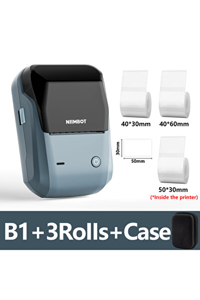 choice2 B1 3 Rolls Case Niimbot B1 Portable Thermal Printer Bluetooth Mini La...