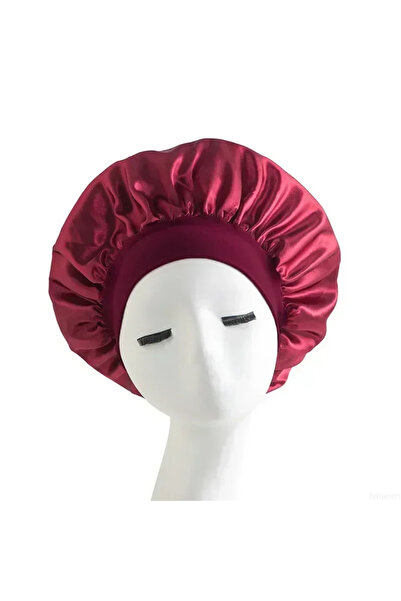 choice2 B-1pcs Bonnet Satin Sleeping Cap High Elastic Wide Brim Satin Night H...