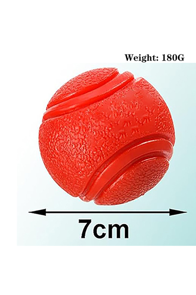 Choice3 Red-L Pet Solid Elastic Toy Ball Cat/Dog Toy Ball 5/6/7CM Bite Resist...