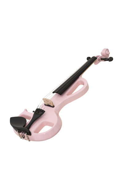 KINGLOS KNG MIDS-B1807 Elektro Keman 4/4 Pembe (Profesyonel - Silent) | Kulak...