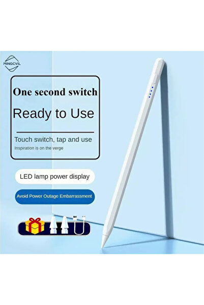 Choice1 قلم أبيض عالي الجودة لجهاز iPad 67، متوافق مع أجهزة iPad بدون خاصية ر...