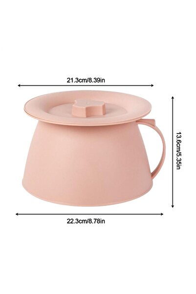 Choice1 Pinkcolor Outdoor Urinal 1.5L Pee Pot With Lid And Handle for Men Cha...