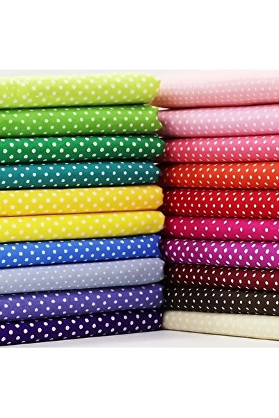 choice2 S MULTI 20pcs/set Multicolor Non-repeat Polka Dot Cotton Blend Fabric...