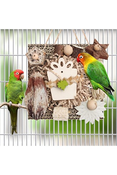 Choice Yellow Bird Toys, Parakeet Toys Parrot Toy Conure Hanging Chewable Car...