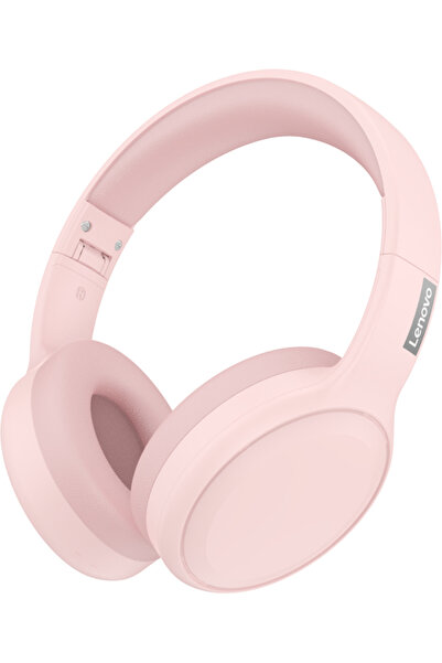 Choice سماعات رأس لاسلكية لينوفو TH30 باللون الوردي، بتقنية بلوتوث 5.3، قابلة...