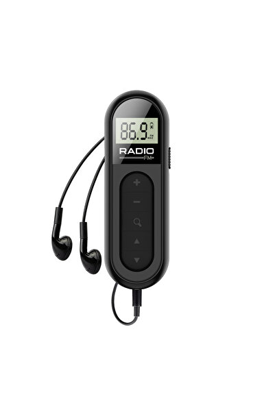 Choice black Mini Pket Radio with LCD Display Personal Portable FM Radio with...