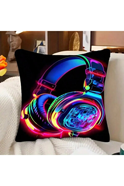 Choice 45X45CM 1 Gamer Pillow Cover Joystick Headset Print 18x18in Short Plus...