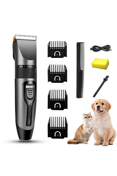 Choice6 مجموعة ماكينة حلاقة شعر الكلاب الكهربائية Black-Set1، مجموعة تشذيب شع...