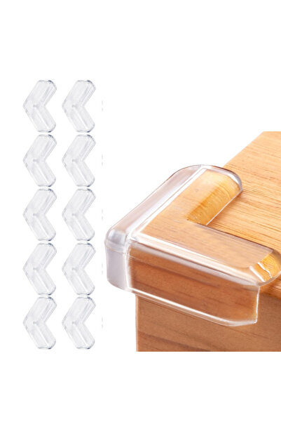 Kidizi Комплект от 10 протектора за ъгли на детски мебели Kidizi, модел Прозр...