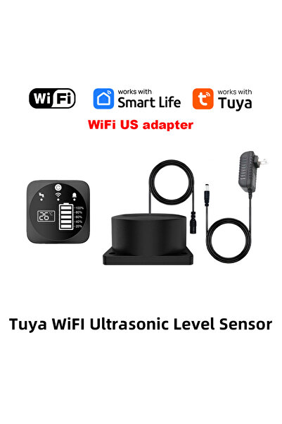 Choice محول طاقة أمريكي، جهاز مراقبة مستوى السائل عبر الواي فاي، تطبيق Tuya ل...