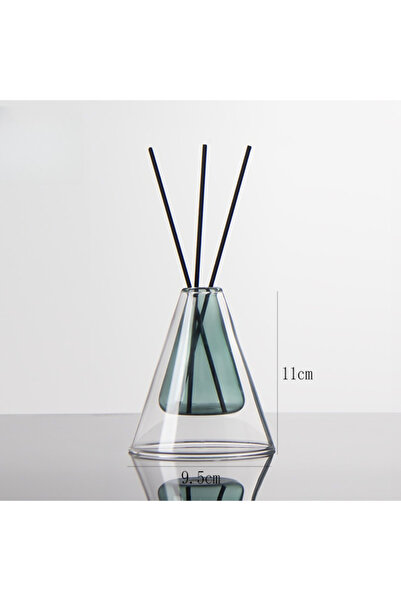 Choice8 Style A-Lake Green Double Layer Triangle Glass Aromatherapy Glass Bot...