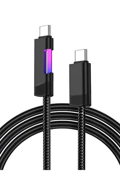 Choice كابل USB من النوع C أسود بطول متر واحد، بقدرة 240 واط و6 أمبير، مزود ب...