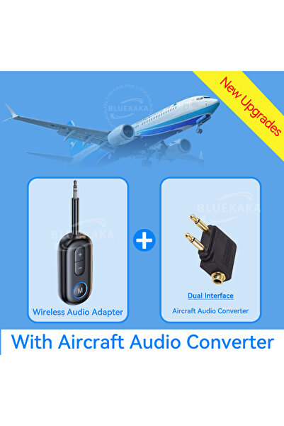 Choice1 B With AP Converter Airplane Bluetooth5.5 Adapter 3.5mm AUX Wireless ...