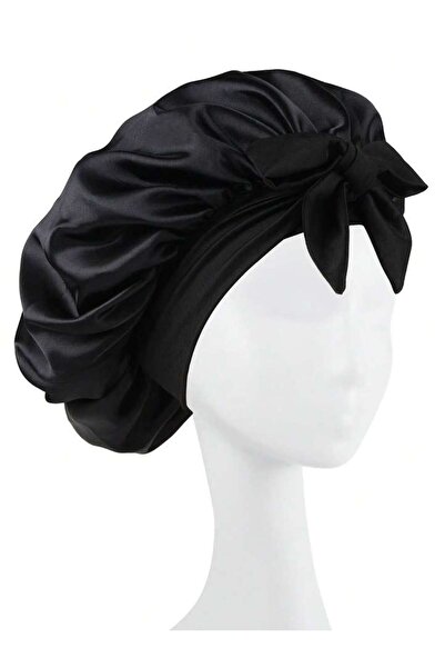 Choice1 Black Satin Bonnet Silk Bonnet Adjustable Bonne For Sleeping Hair Bon...