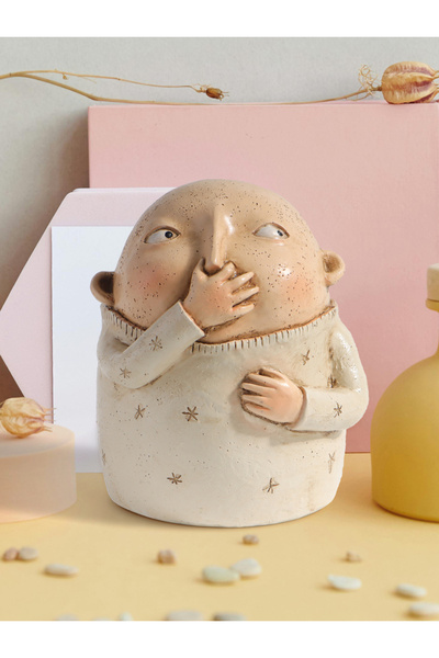 Choice تمثال BS39102 ذو تصميم مرح، تمثال راتنجي للزينة، تمثال ديكور منزلي