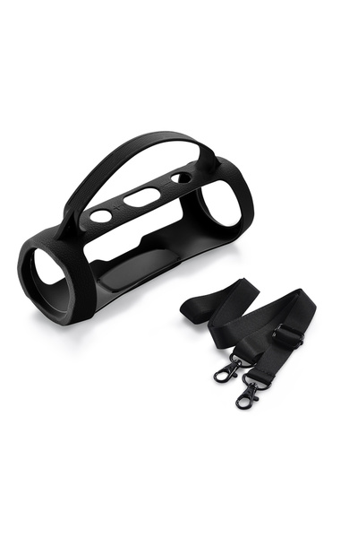 Choice غطاء حماية أسود من السيليكون المقاوم للماء لسماعة JBL Charge 4 اللاسلك...