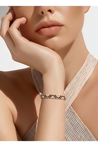 Ayza Miyuki Coffee Evil Eye Bracelet