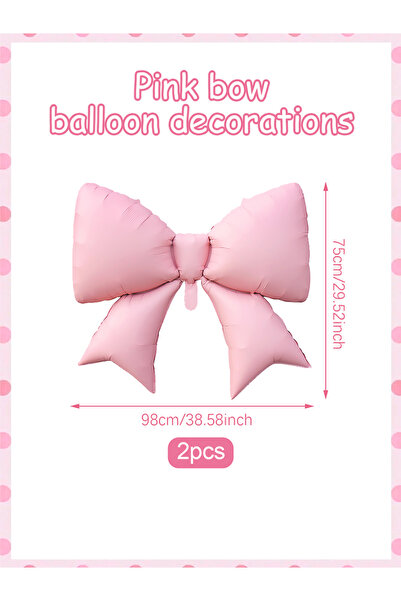 Choice1 قطعتان أو 2/4 قطع من كرات على شكل فيونكة وردية فاتحة غير لامعة، مناسب...