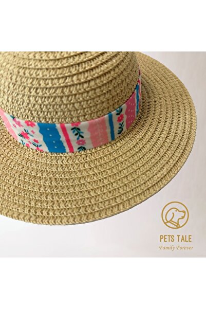 Choice L PINK Pets Tale Fashion Straw Hat for Dogs - Floral Design, Perfect f...