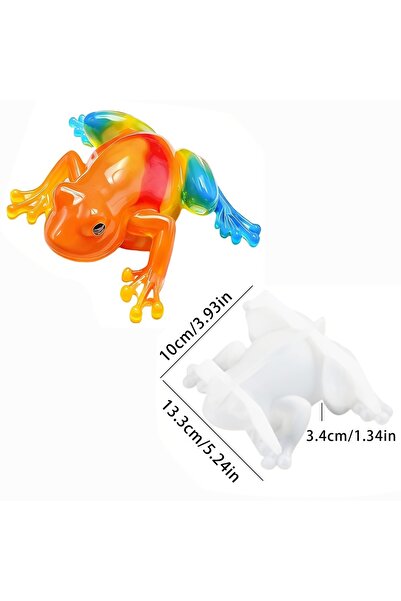 choice2 قالب ضفدع واحد، قالبان من الراتنج على شكل حيوانات، قوالب سيليكون من ر...