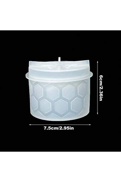 Choice WHITE DIY Bee Jar Jewelry Storage Box With Lid Silicone Mold Gypsum Re...
