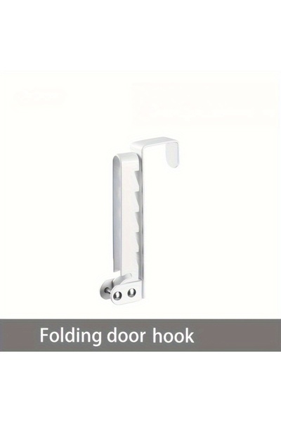 Choice WHITE Door Hook, Foldable Organizer for Easy Storage - Over-the-Door H...
