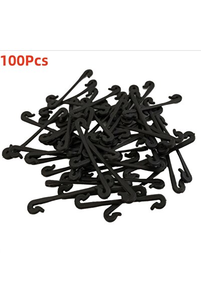Choice1 100 قطعة من مشابك تثبيت الكروم البلاستيكية، خطافات ربط، مشابك تثبيت ا...