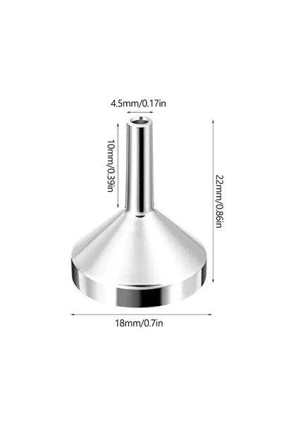 Choice1 قمع معدني صغير من الألومنيوم، قطعة واحدة أو قطعتين أو خمس قطع، مناسب ...
