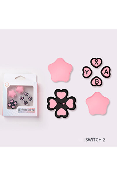 Choice مجموعة أغطية أزرار D-Pad سيليكونية ناعمة ولطيفة لجهاز نينتندو سويتش 2،...