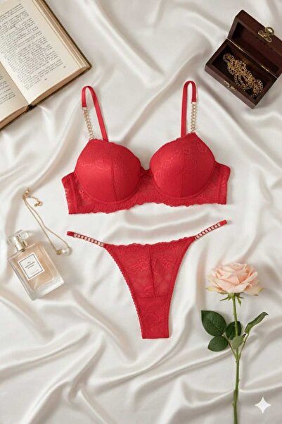 B&S BELVİA SECRET ZİNCİRLİ İÇ ÇAMAŞIRI TAKIMI