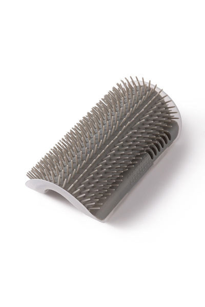 Choice Gray Soft Cat Self Groomer Brush Wall Corner Scratcher for Short And L...