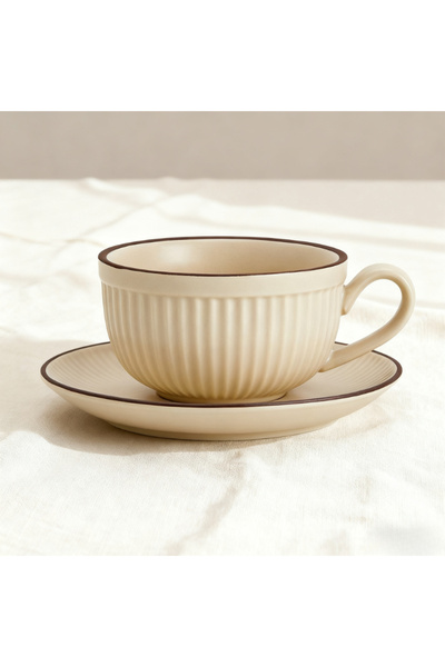 Choice1 كوب قهوة لاتيه سيراميك عالي الجودة بسعة 250-300 مل، مناسب لشاي الحليب...